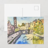 Carte Postale Bruges Belgique (Devant / Derrière)