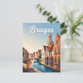 Carte Postale Bruges Belgique (Debout devant)