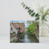 Carte Postale Bruges, Belgique (étiqueté) (Debout devant)