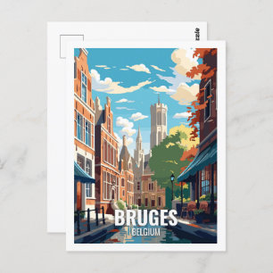 Carte Postale Bruges Belgique Les Lieux De Voyage Célèbres