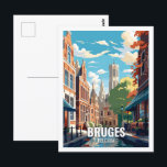 Carte Postale Bruges Belgique Lieux de Voyage Célèbres<br><div class="desc">Bruges Belgique Lieux de Voyage Célèbres</div>