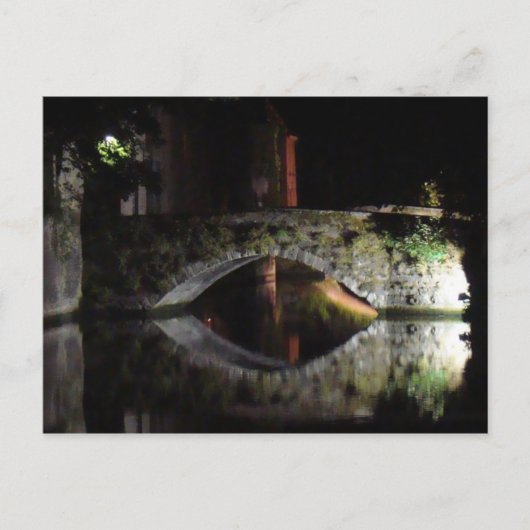 Carte Postale Bruges la nuit (Devant)