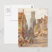 Carte Postale Bruges, la tour Carrillion (Devant / Derrière)