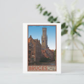 Carte Postale Brugge - Le Beffroi (Debout devant)