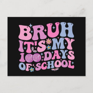 Carte Postale Bruh C'est mon 100 jours de l'école de papillon Di
