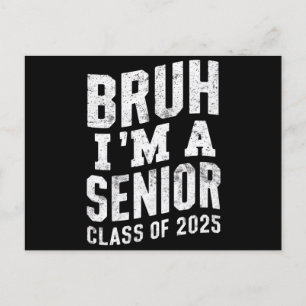 Carte Postale Bruh Je suis une classe supérieure de 2025
