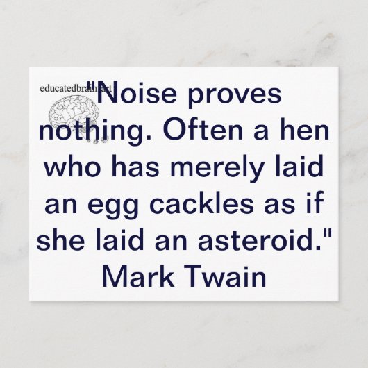 Carte Postale Bruit (Devant)