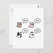 Carte Postale Bruits animaux (Devant / Derrière)