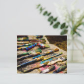 CARTE POSTALE BRUITS DE PEINTURE (Debout devant)