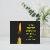 Carte Postale Brûler La Bougie Et Votre Texte (Debout devant)