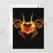 Carte Postale Brûler le coeur (Devant / Derrière)