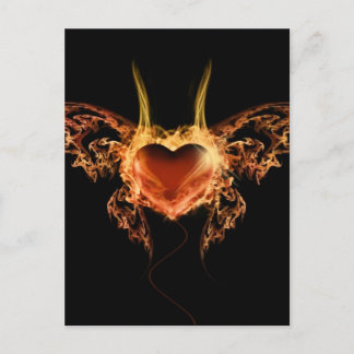 Carte Postale Brûler le coeur