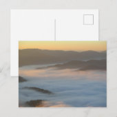 Carte Postale Brume du lever du soleil à Pieniny (Devant / Derrière)