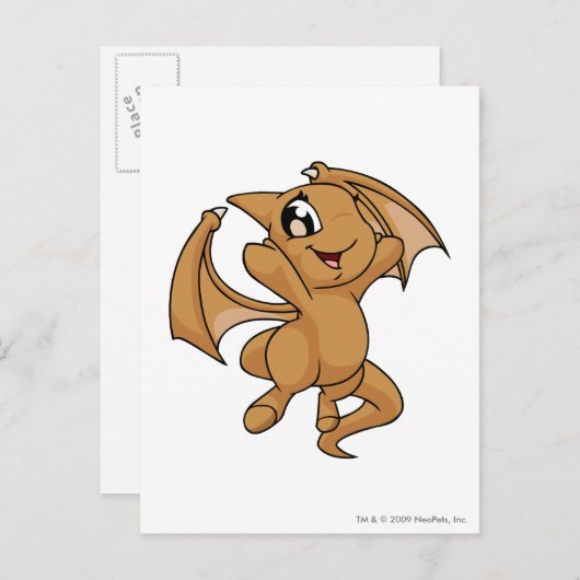 Carte Postale Brun de Shoyru (Devant / Derrière)