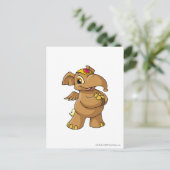 Carte Postale Brun d'Elephante (Debout devant)