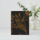 Carte Postale Brun et noir en fleurs (Debout devant)