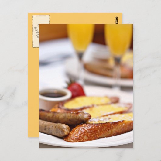 Carte Postale Brunch du dimanche (Devant / Derrière)