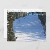 Carte Postale Brundage de ski, McCall, Idaho (Devant / Derrière)