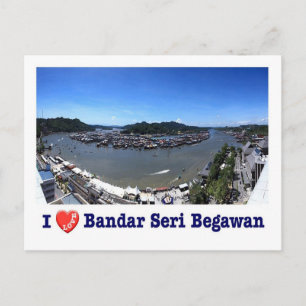 Carte Postale Brunei - Bandar Seri Begawan - I love -