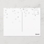 Carte Postale Brunette Danse Irlandaise Vacances de Noël d'hiver (Dos)