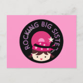 Carte Postale Brunette Rocking Big Sister (Devant)