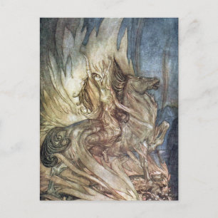 Carte Postale Brünnhilde et le bûcher funéraire de Siegfried
