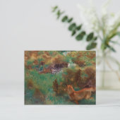Carte Postale Bruno Liljefors - Fox Stalking Wild Ducks (Debout devant)