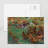 Carte Postale Bruno Liljefors - Fox Stalking Wild Ducks (Devant / Derrière)