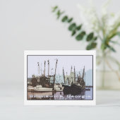 Carte Postale Brunswick, Georgia Coast Shrimp Boats (Debout devant)