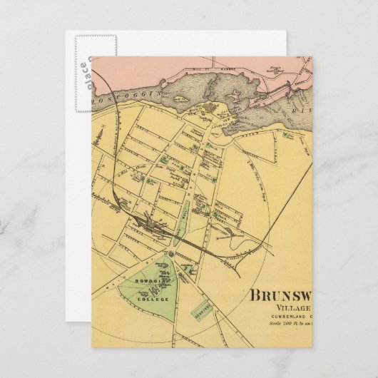 Carte Postale Brunswick, Topsham 2 (Devant / Derrière)