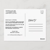 Carte Postale Brush Script 3 Photo Modifier La Date Photo (Dos)