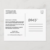 Carte Postale Brush Script 4 Photo Modifier La Date (Dos)