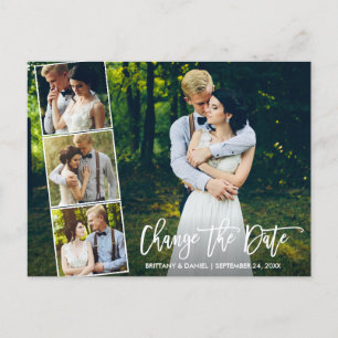 Carte Postale Brush Script 4 Photo Modifier La Date Nouvelle Dat