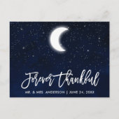 Carte Postale Brush Script Celestin Mariage Forever Thankful (Devant)