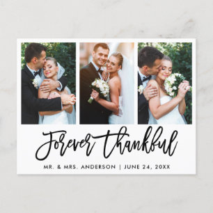 Carte Postale Brush Script Forever Merci Mariage 3 Photo