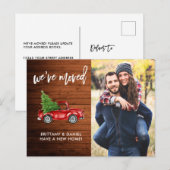 Carte Postale Brush Script Photo Russe Adresse Changer Camion Ro (Devant / Derrière)