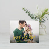 Carte Postale 'Brushed Charm Foil' pour Annoncer l (Debout devant)