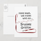 Carte Postale Brussels Travel Leash (Devant / Derrière)