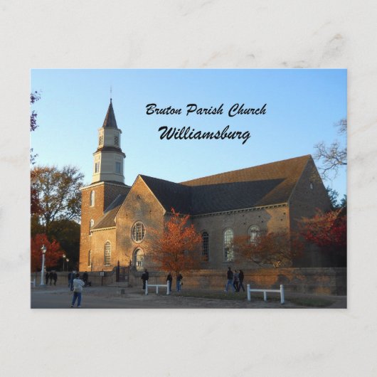 Carte Postale Bruton Parish Church, Williamsburg (Devant)