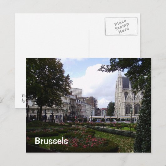 Carte Postale Bruxelles (Devant / Derrière)
