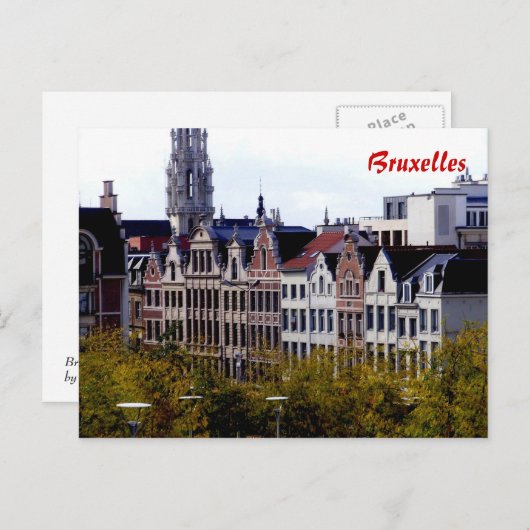 Carte Postale Bruxelles (Devant / Derrière)