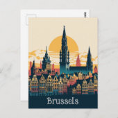 Carte Postale Bruxelles, Belgique (Devant / Derrière)