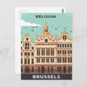 Carte Postale Bruxelles, Belgique (Devant / Derrière)