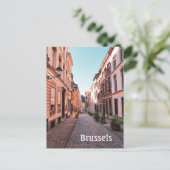 Carte Postale Bruxelles, Belgique, ancienne rue (Debout devant)