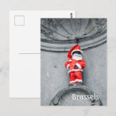 Carte Postale Bruxelles Belgique Manneken Pis (Devant / Derrière)