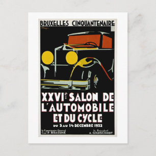 Carte Postale Bruxelles Cinquantenaire XXVI Salon de l'Autos