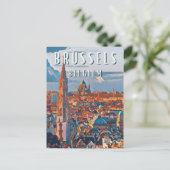 Carte Postale Bruxelles, la capitale de la Belgique et d'Europe (Debout devant)