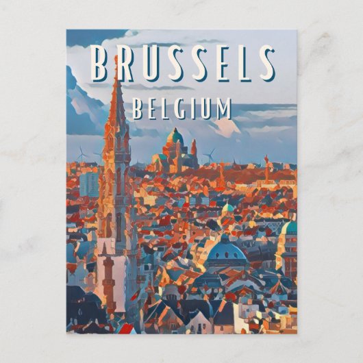 Carte Postale Bruxelles, la capitale de la Belgique et d'Europe (Devant)