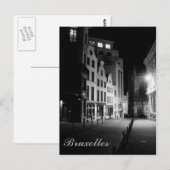 Carte Postale Bruxelles par nuit (Devant / Derrière)