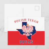 Carte Postale Bryan Polonais Texan (Devant / Derrière)